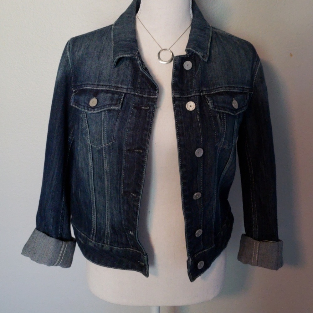 Almost Famous Dark Wash Denim Jean Jacket